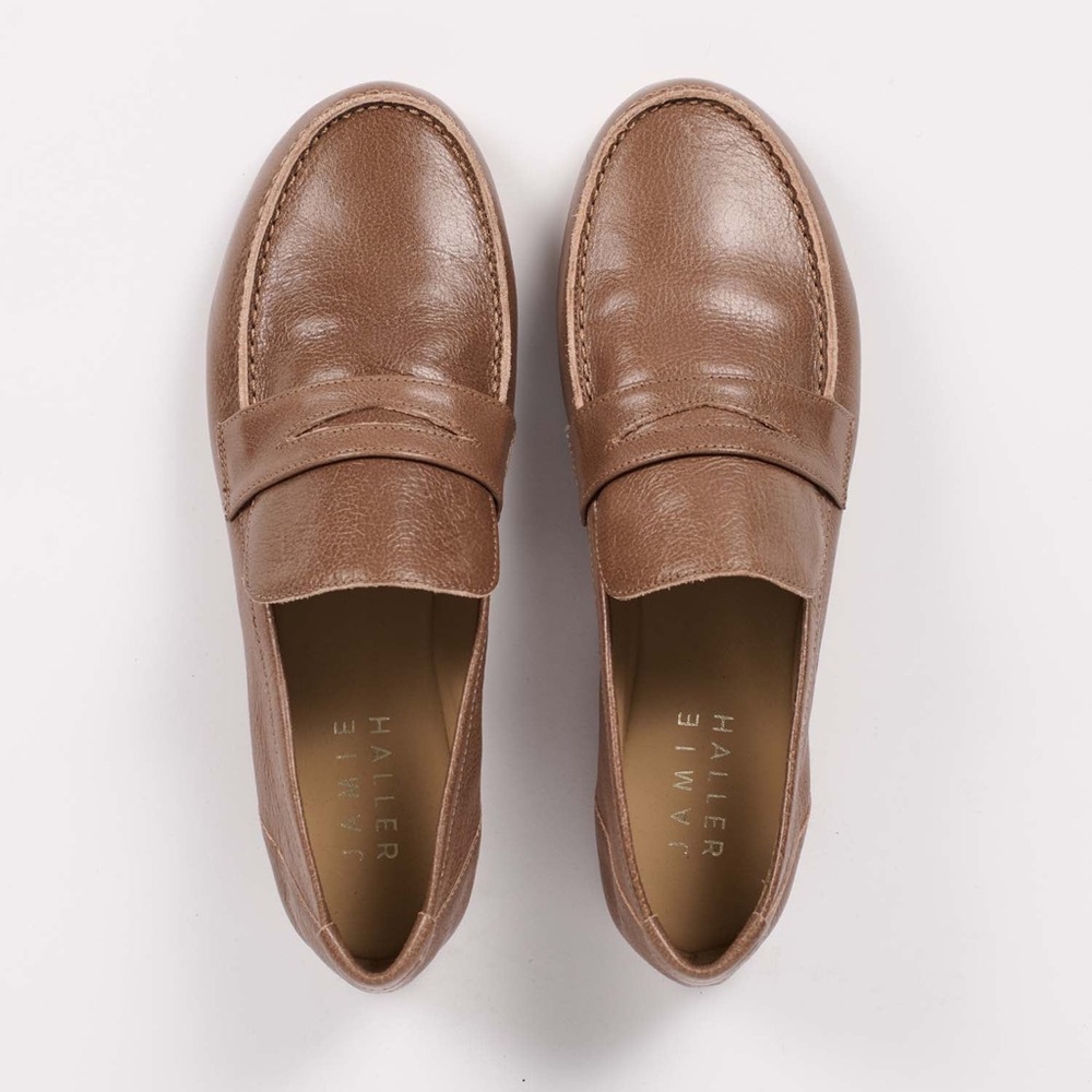 Brand New Jamie Haller Penny Loafer in Griege (Size 36)